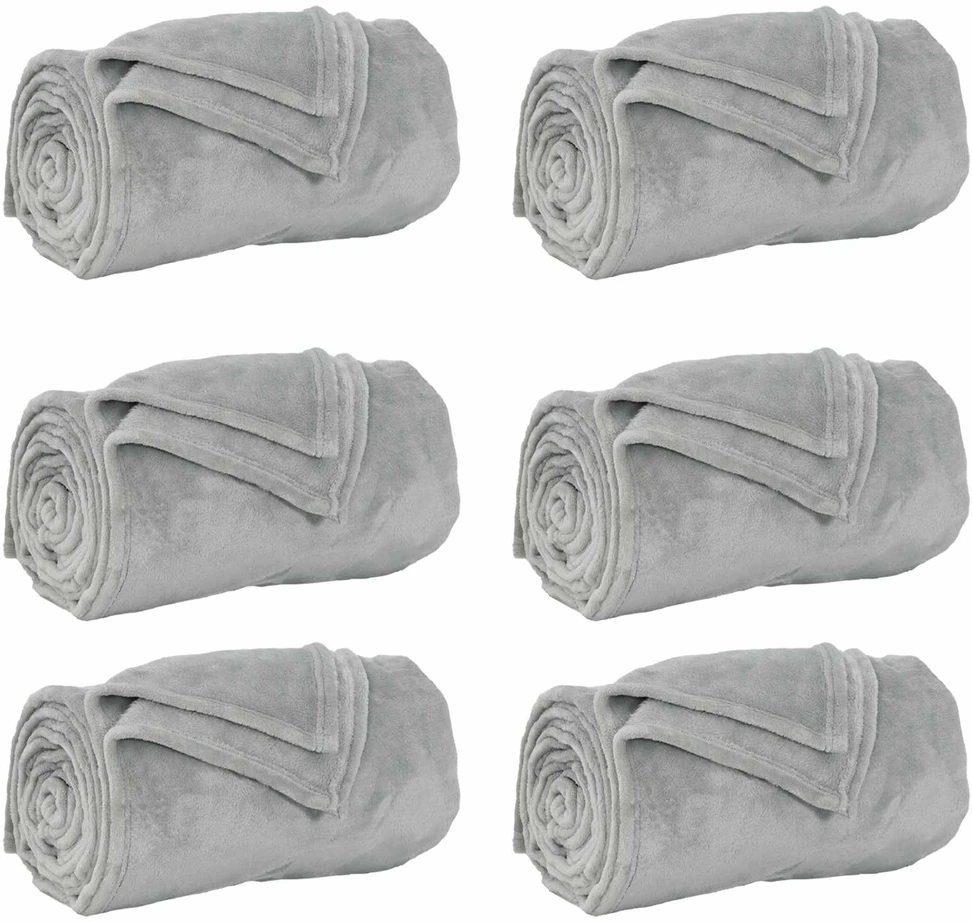 Mesti antklodės 6 vnt. Pilka 130 x 150 cm 3.04 kg Flysas