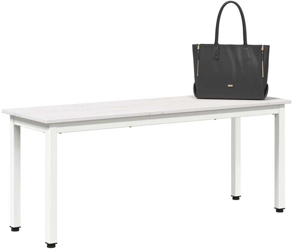suoliukas Balta 110 x 35 x 45 cm Kietos pušies mediena
