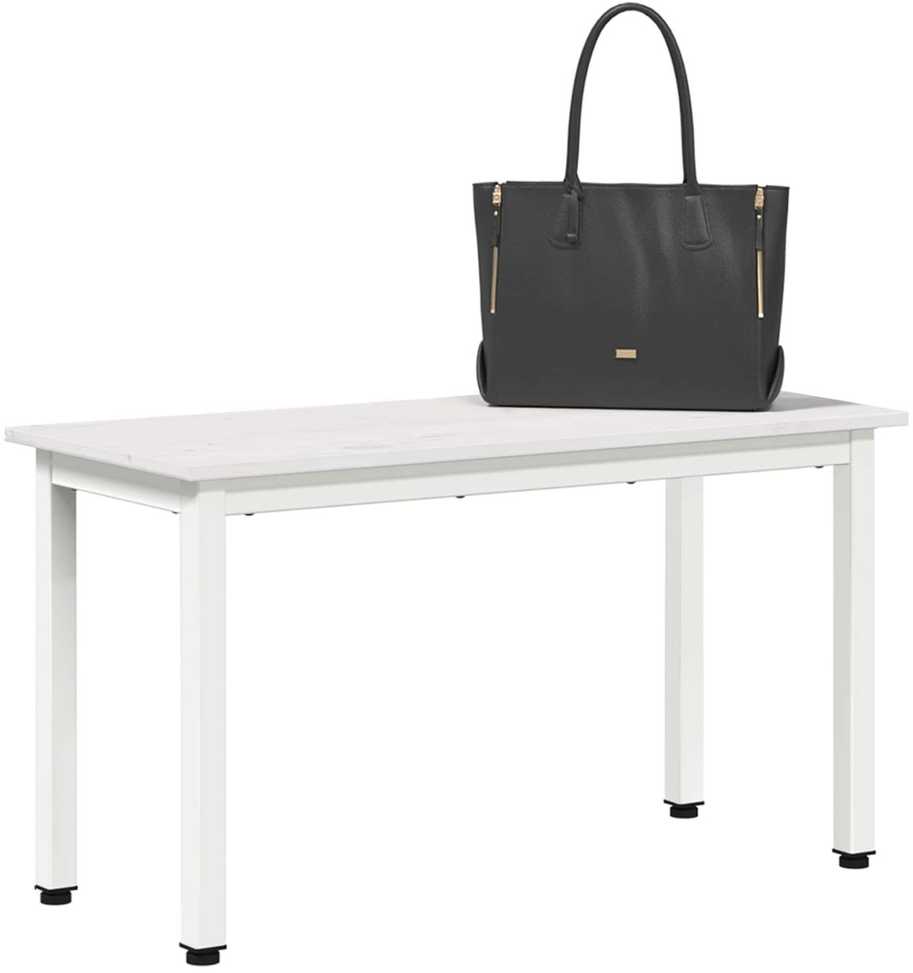suoliukas Balta 80 x 35 x 45 cm Kietos pušies mediena
