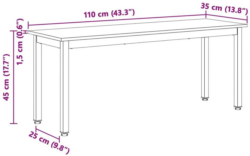 suoliukas Natūrali 110 x 35 x 45 cm Kietos pušies mediena