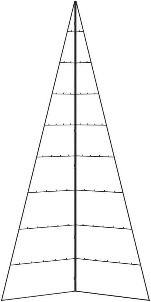 Metalinė Kalėdų eglutė, juodos spalvos, 210cm