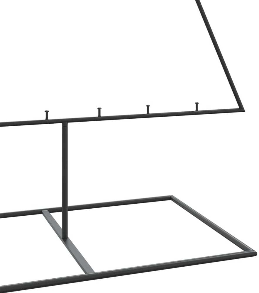Metalinė Kalėdų eglutė, juodos spalvos, 210cm