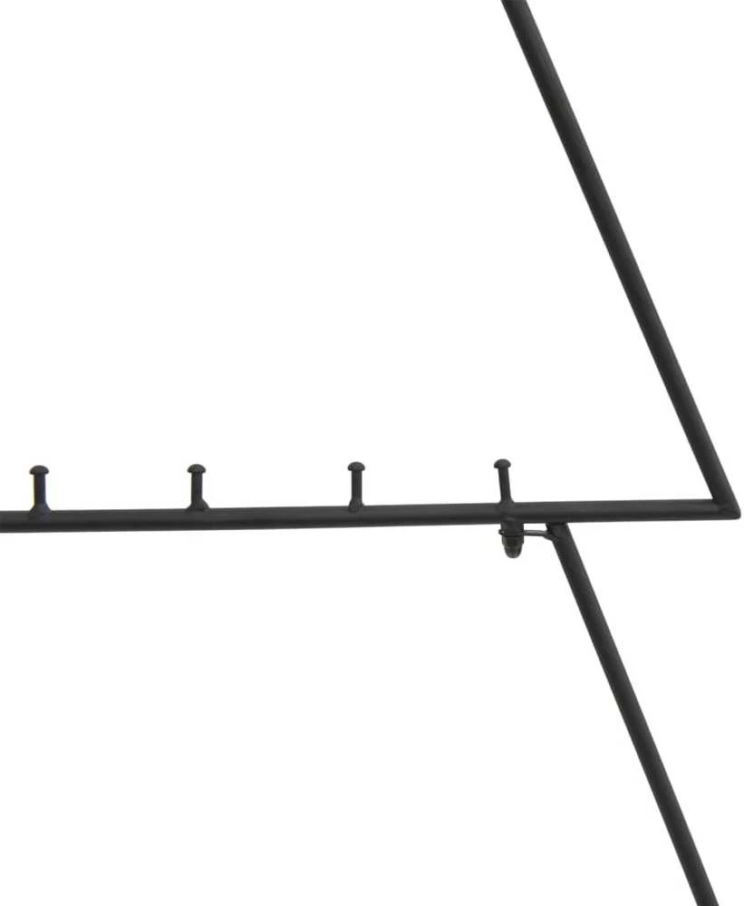 Metalinė Kalėdų eglutė, juodos spalvos, 90 cm