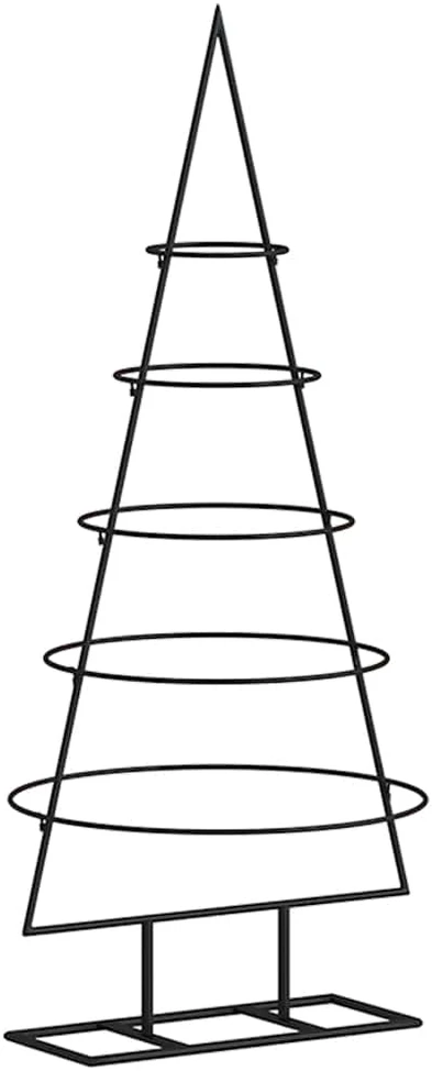 Metalinė Kalėdų eglutė, juodos spalvos, 90 cm