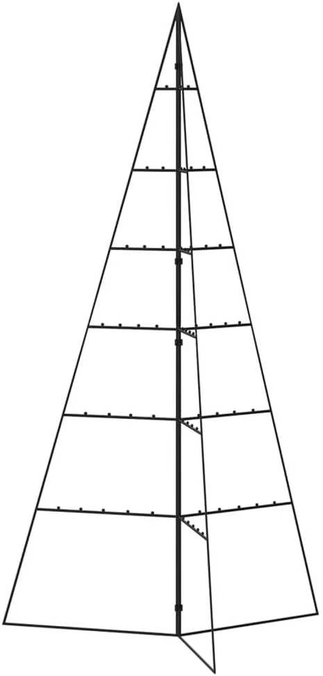 Metalinė Kalėdų eglutė, juodos spalvos, 140 cm