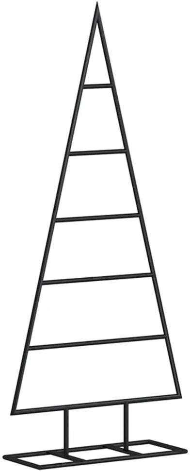 Metalinė Kalėdų eglutė, juodos spalvos, 90 cm