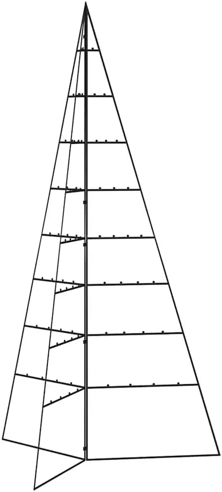 Metalinė Kalėdų eglutė, juodos spalvos, 180 cm