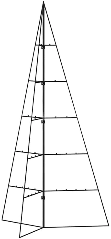 Metalinė Kalėdų eglutė, juodos spalvos, 100 cm