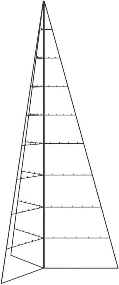 Metalinė Kalėdų eglutė, juodos spalvos, 210cm