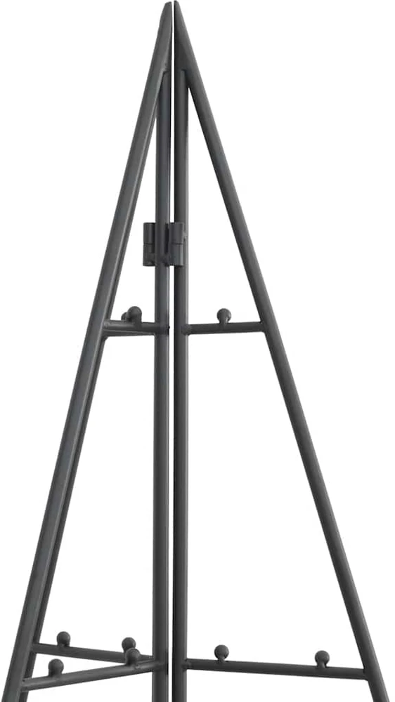 Metalinė Kalėdų eglutė, juodos spalvos, 140 cm