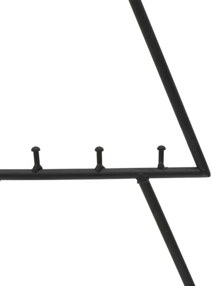 Metalinė Kalėdų eglutė, juodos spalvos, 60 cm