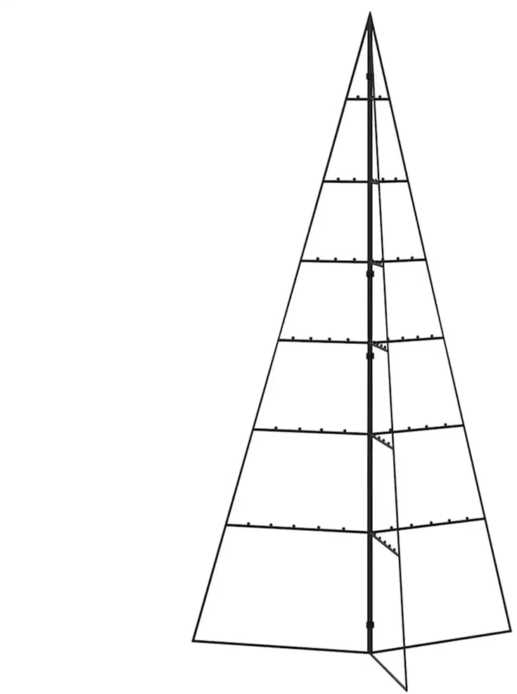 Metalinė Kalėdų eglutė, juodos spalvos, 140 cm