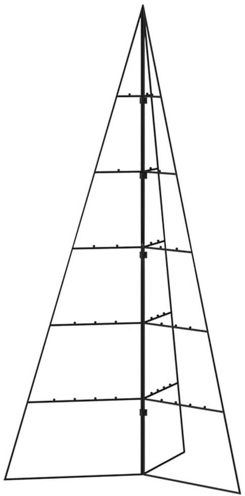 Metalinė Kalėdų eglutė, juodos spalvos, 100 cm