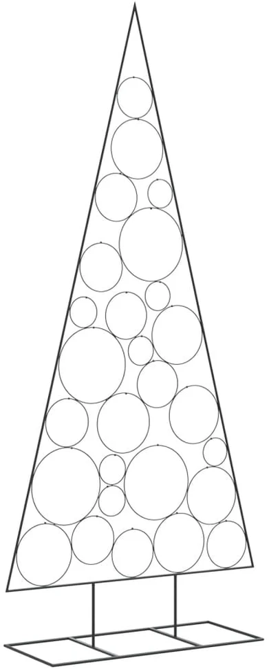 Metalinė Kalėdų eglutė, juodos spalvos, 210cm