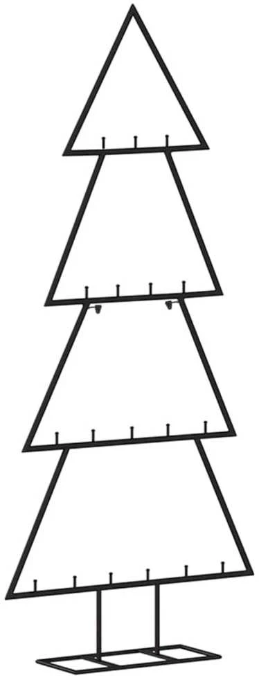 Metalinė Kalėdų eglutė, juodos spalvos, 90 cm