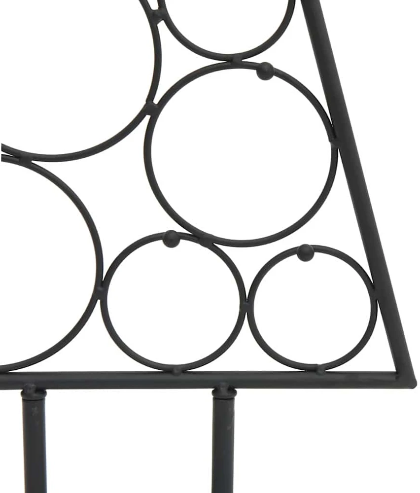 Metalinė Kalėdų eglutė, juodos spalvos, 125cm