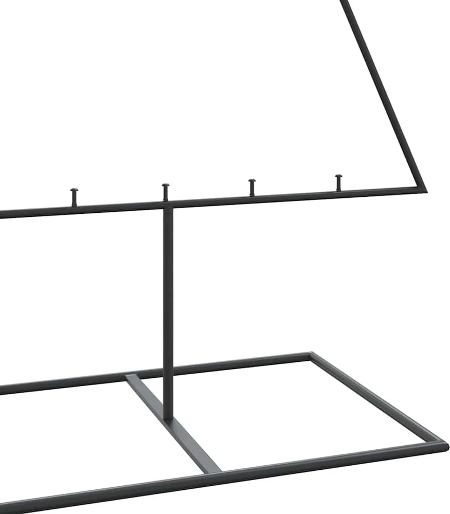 Metalinė Kalėdų eglutė, juodos spalvos, 180 cm
