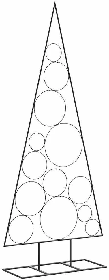 Metalinė Kalėdų eglutė, juodos spalvos, 150 cm