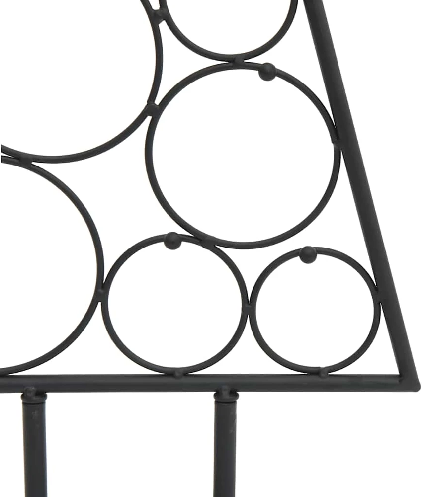 Metalinė Kalėdų eglutė, juodos spalvos, 60 cm