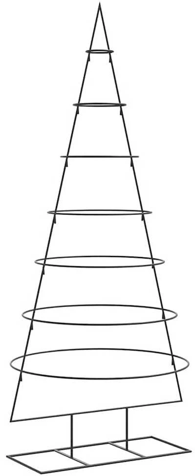 Metalinė Kalėdų eglutė, juodos spalvos, 180 cm