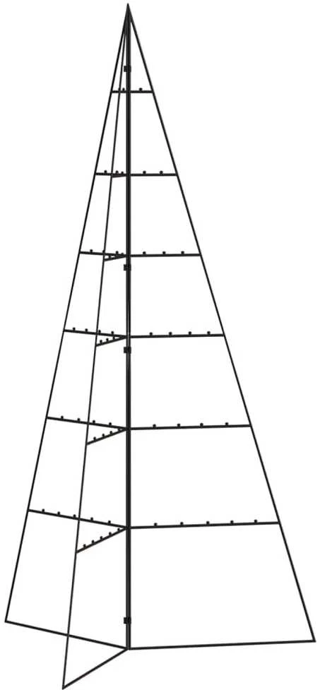 Metalinė Kalėdų eglutė, juodos spalvos, 140 cm