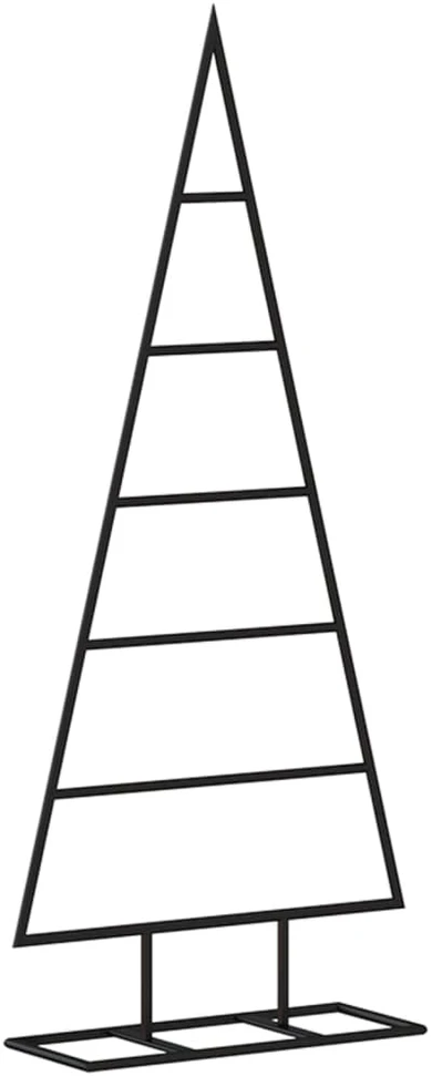 Metalinė Kalėdų eglutė, juodos spalvos, 90 cm