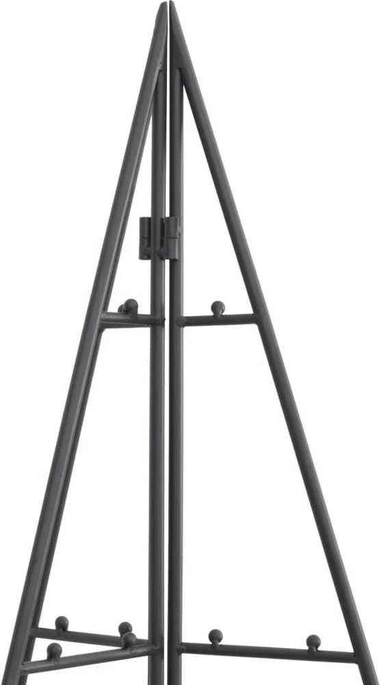 Metalinė Kalėdų eglutė, juodos spalvos, 140 cm