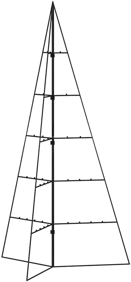 Metalinė Kalėdų eglutė, juodos spalvos, 100 cm