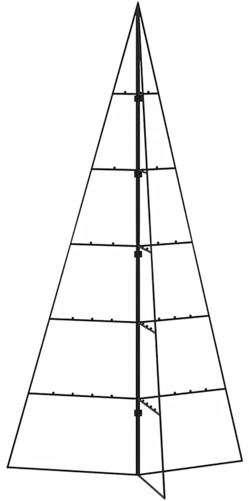 Metalinė Kalėdų eglutė, juodos spalvos, 100 cm