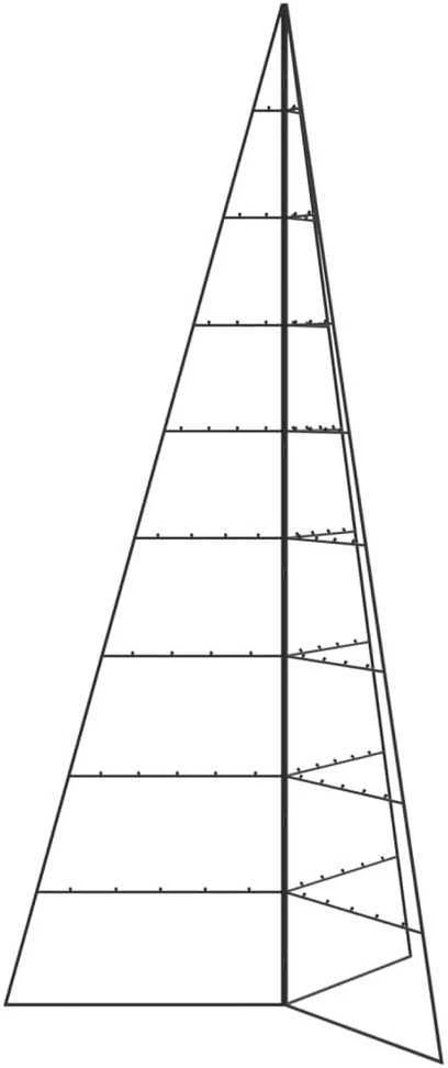 Metalinė Kalėdų eglutė, juodos spalvos, 210cm