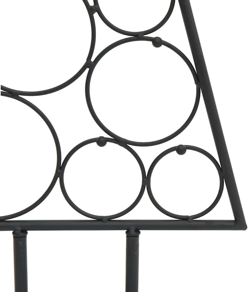 Metalinė Kalėdų eglutė, juodos spalvos, 90 cm