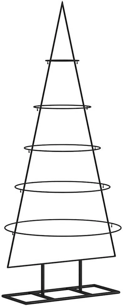 Metalinė Kalėdų eglutė, juodos spalvos, 125cm