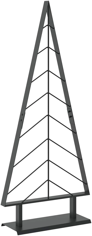Metalinė Kalėdų eglutė su stovu KUOPIO 125 cm Plienas Juoda