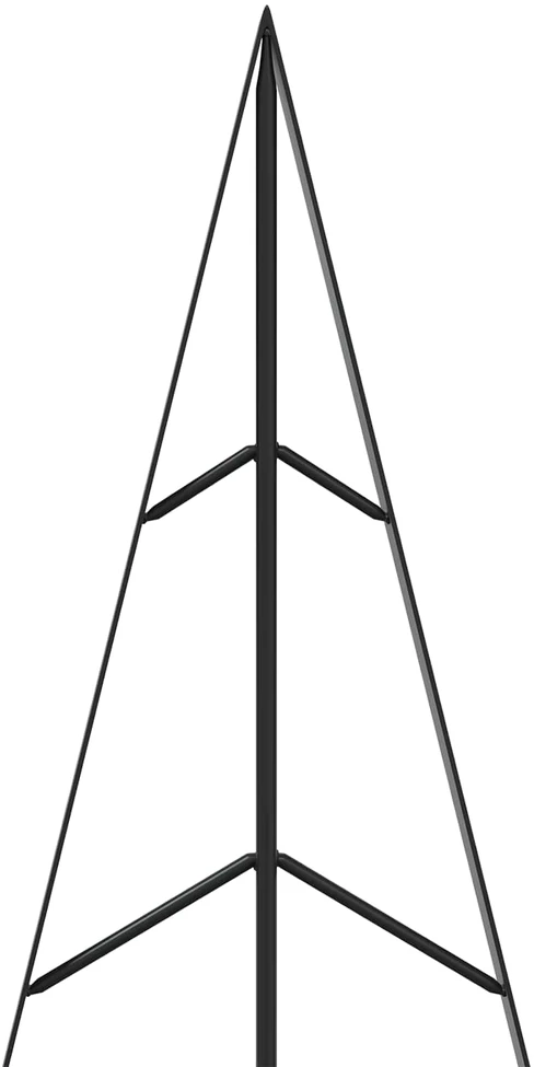 Metalinė Kalėdų eglutė su stovu KUOPIO 125 cm Plienas Juoda