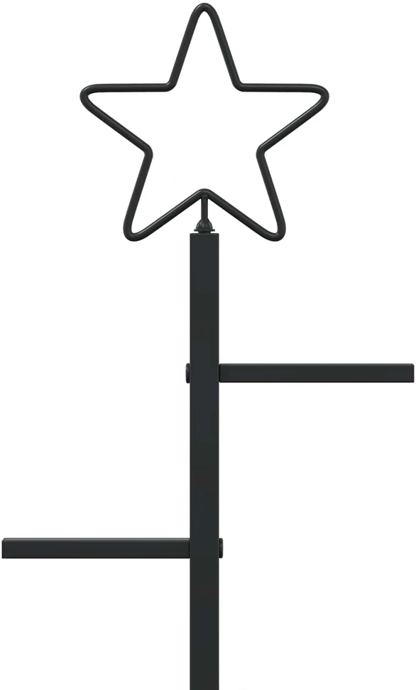 Metalinis Kalėdų medis KUOPIO 125 cm Plienas Juoda