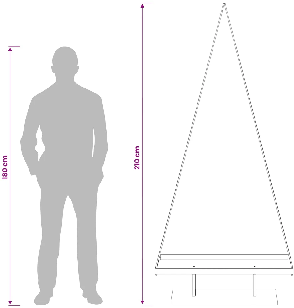 Metalinė Kalėdų eglutė su stovu KUOPIO 210 cm Plienas Auksinė