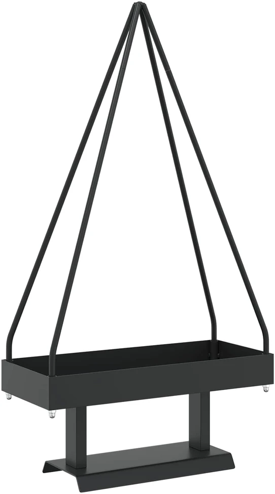 Metalinė Kalėdų eglutė su stovu KUOPIO 90 cm Plienas Juoda