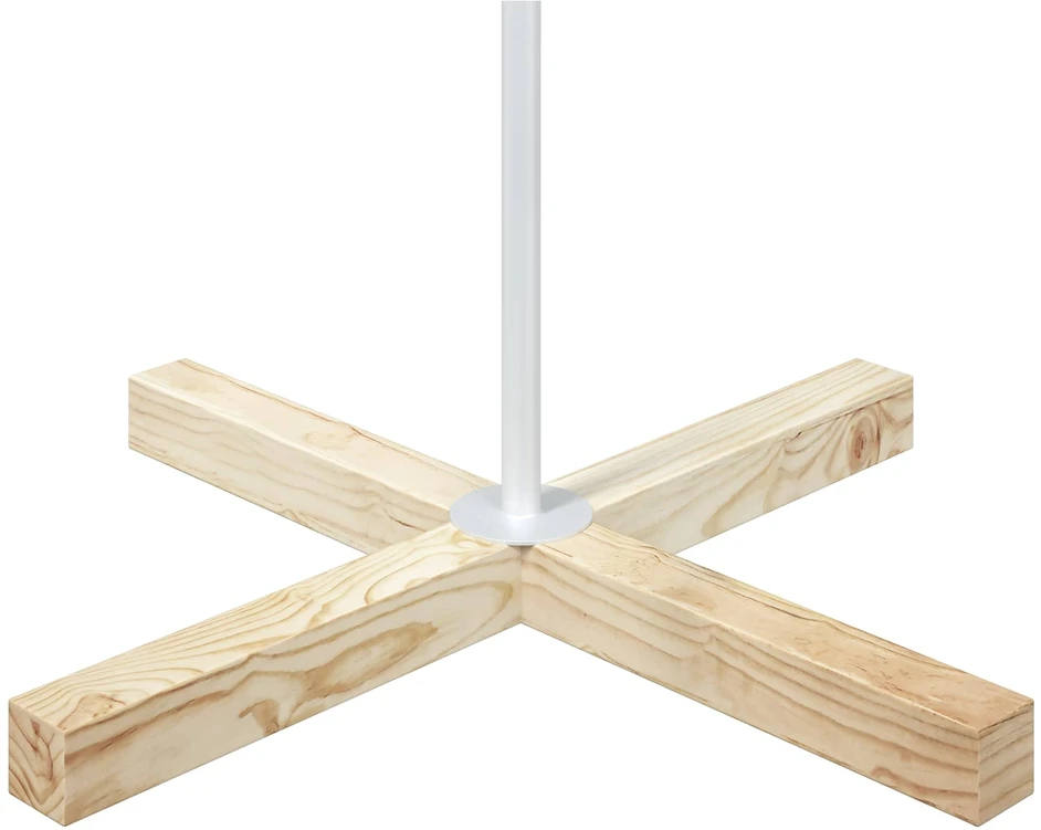 Metalinė Kalėdų medis su laikikliu KUOPIO 210 cm Plienas Balta