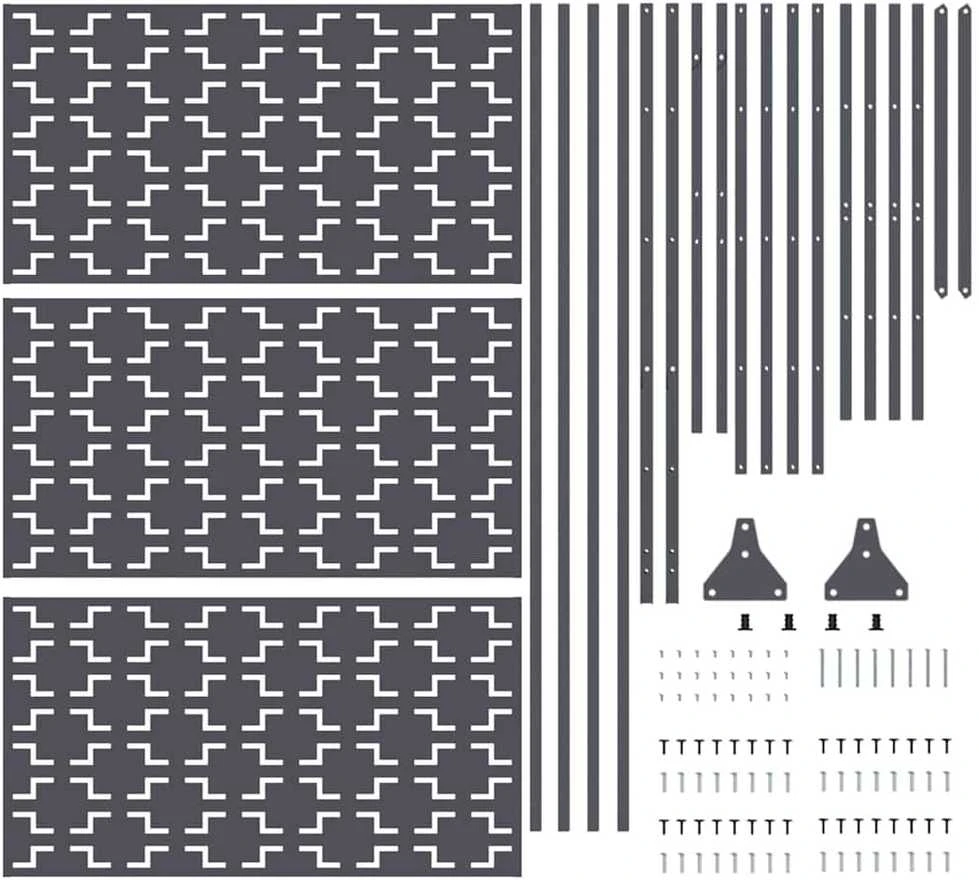 Privatumo žaliuzės 100 x 50 x 180 cm Plienas Antracito