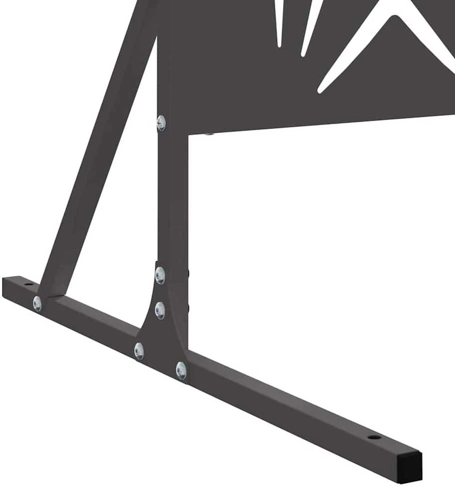 Privatumo žaliuzės 100 x 50 x 180 cm Plienas Juoda