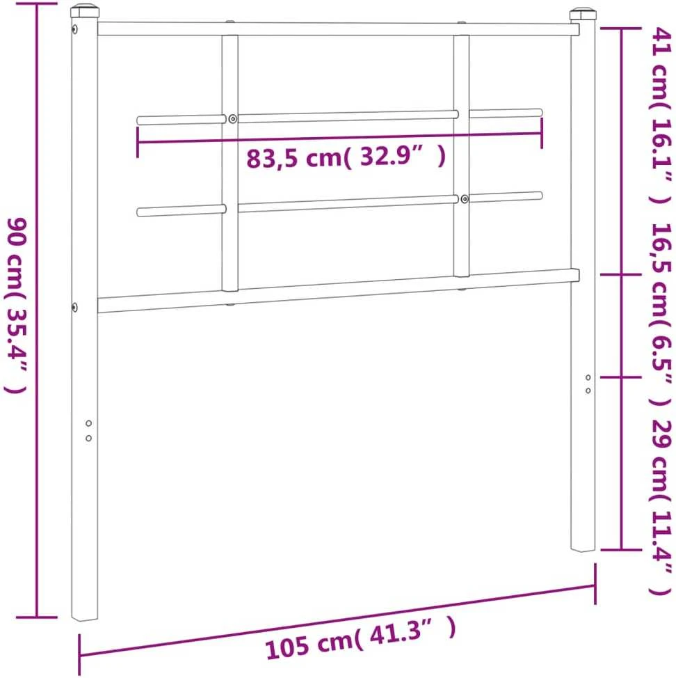 Metalinis galvūgalis, baltos spalvos, 100cm