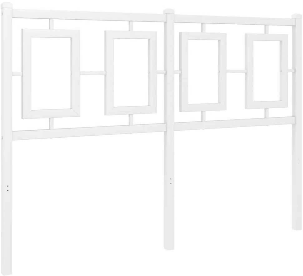Metalinis galvūgalis, baltos spalvos, 120cm