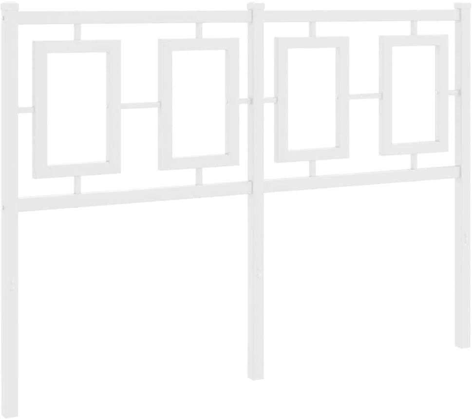 Metalinis galvūgalis, baltos spalvos, 120cm
