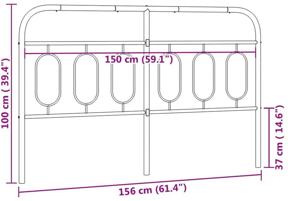 Metalinis galvūgalis, baltos spalvos, 150cm