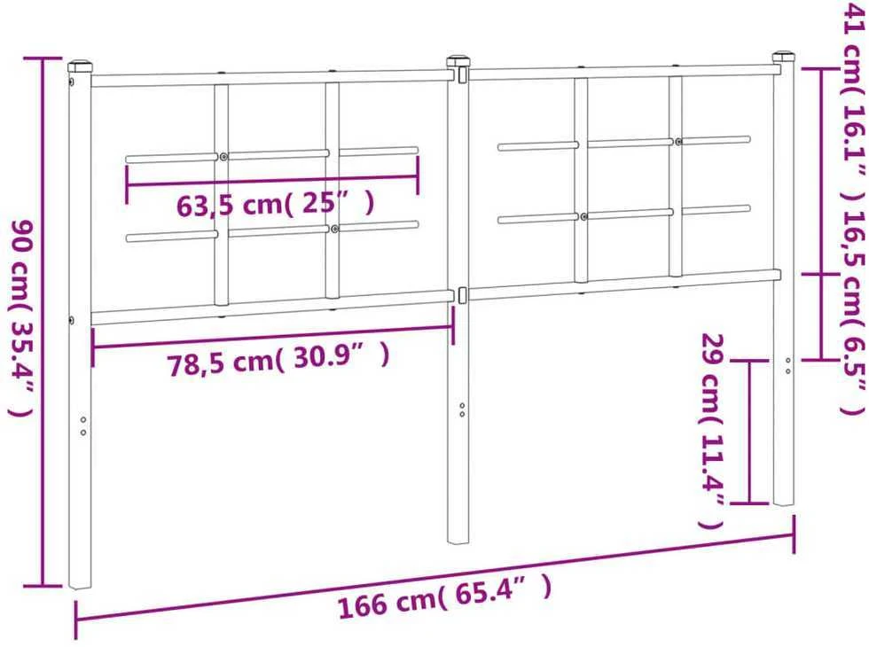 Metalinis galvūgalis, baltos spalvos, 160cm