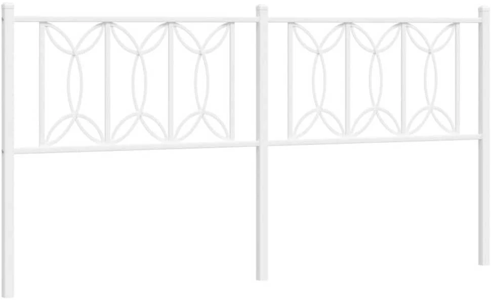 Metalinis pakaitinis galvūgalis, baltos spalvos, 180cm