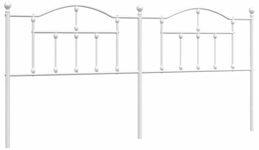 Metalinis galvūgalis, baltos spalvos, 193cm