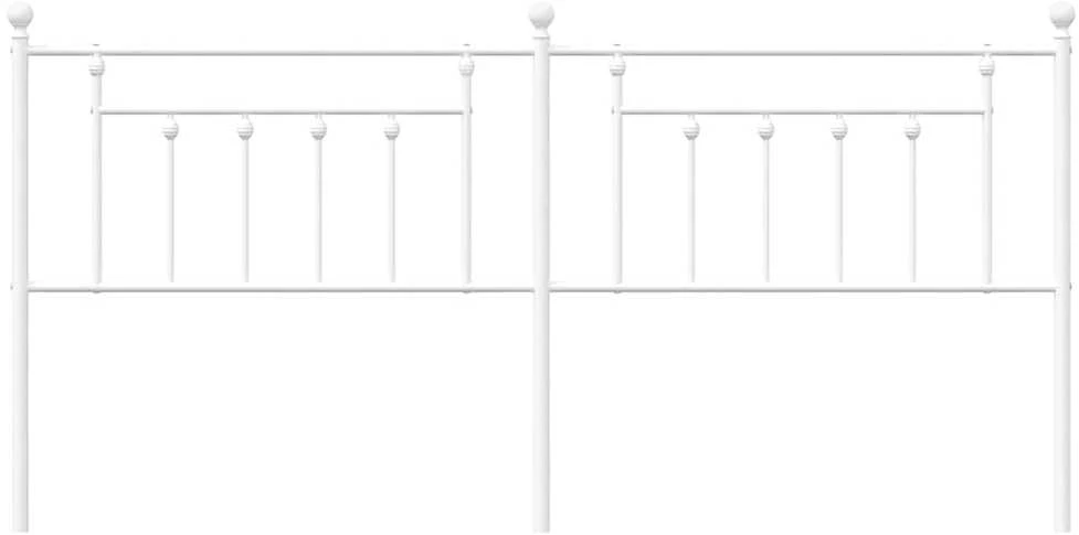 Metalinis galvūgalis, baltos spalvos, 193cm