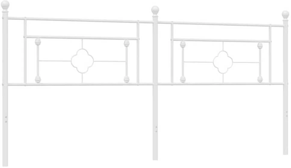 Metalinis galvūgalis, baltos spalvos, 200cm