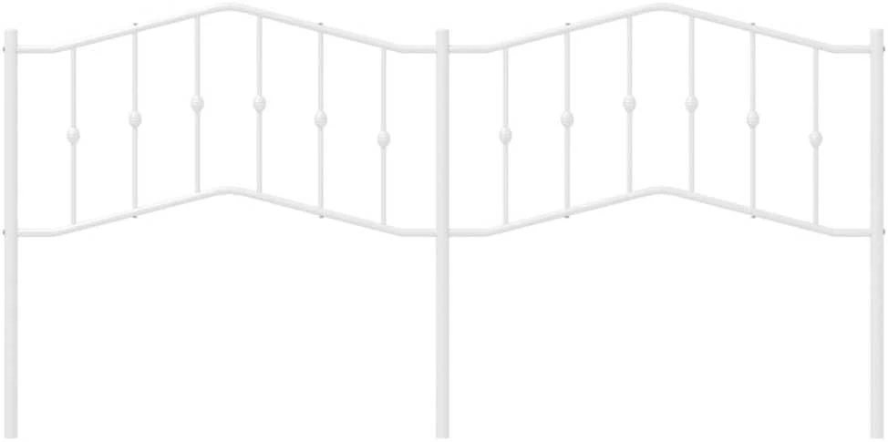 Metalinis galvūgalis, baltos spalvos, 200cm